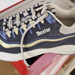 Dexter Navy and Gold Athletic Shoes